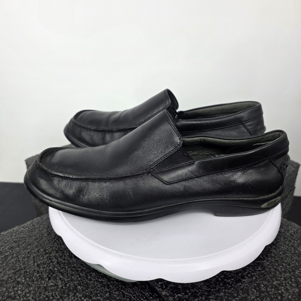 Sperry Gold Cup ASV Men's 9.5M Loafers Black Leather Lambskin Lined Slip On Shoe